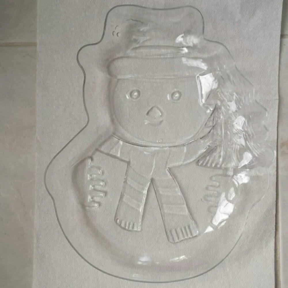 Plastic Snowman Platter